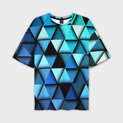 Мужская футболка оверсайз Blue triangle