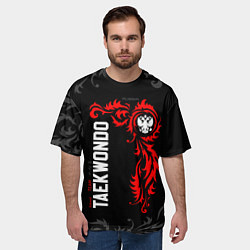 Футболка оверсайз мужская Сборная России по тхэквондо, цвет: 3D-принт — фото 2