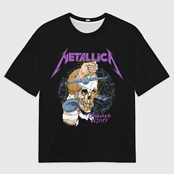 Мужская футболка оверсайз Metallica - damaged justice