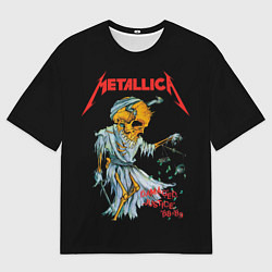 Мужская футболка оверсайз Металлика - правосудие
