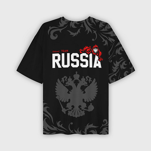 Мужская футболка оверсайз Сборная России - national team Russia / 3D-принт – фото 2