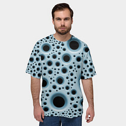 Футболка оверсайз мужская Дыры, цвет: 3D-принт — фото 2