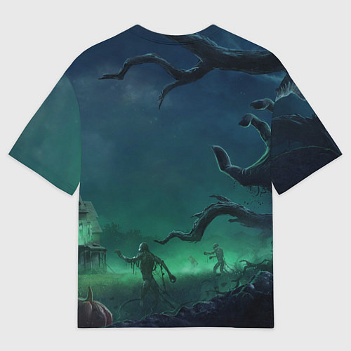 Мужская футболка оверсайз Жуткий граф Хомякула / 3D-принт – фото 2
