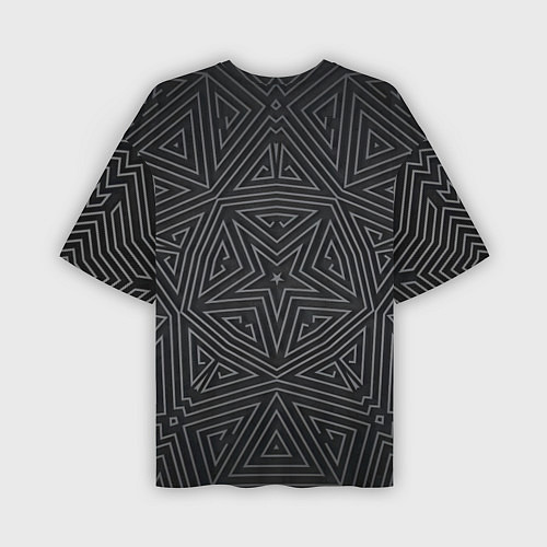 Мужская футболка оверсайз Геометрическая звезда / 3D-принт – фото 2