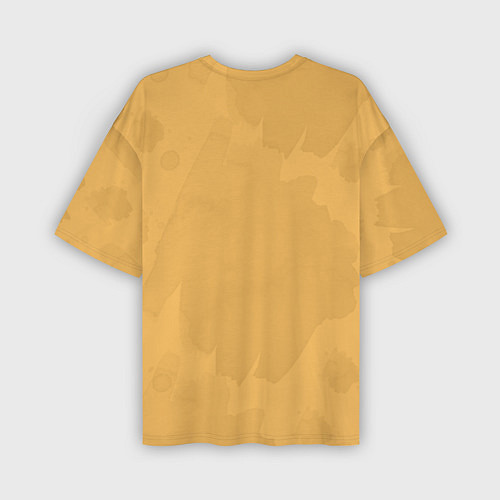 Мужская футболка оверсайз Жираф дразнит / 3D-принт – фото 2