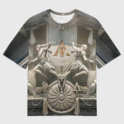 Футболка оверсайз мужская Знаки братства ассасинов, цвет: 3D-принт