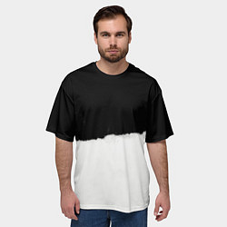 Футболка оверсайз мужская Оторванный лист бумаги, цвет: 3D-принт — фото 2
