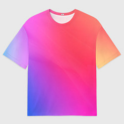 Мужская футболка оверсайз Цветной градиент