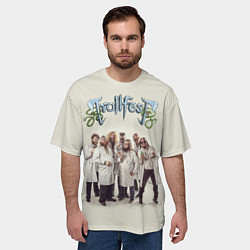 Футболка оверсайз мужская Trollfest, цвет: 3D-принт — фото 2