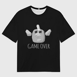Мужская футболка оверсайз Chicken Gun Game over