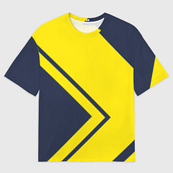 Футболка оверсайз мужская Жёлтые стрелки, цвет: 3D-принт