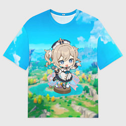 Футболка оверсайз мужская Барбара Геншин Импакт, цвет: 3D-принт