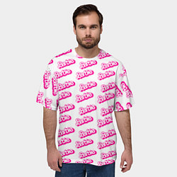 Футболка оверсайз мужская Барби Паттерн, цвет: 3D-принт — фото 2
