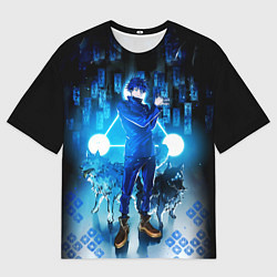 Мужская футболка оверсайз Магическая Битва Фушигуро Мегуми