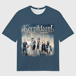 Мужская футболка оверсайз Korpiklaani pine woods