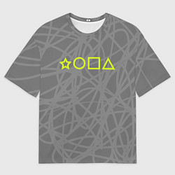 Мужская футболка оверсайз Ребус - жопа