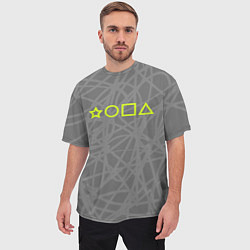 Футболка оверсайз мужская Ребус - жопа, цвет: 3D-принт — фото 2