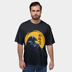 Футболка оверсайз мужская Raven and moon, цвет: 3D-принт — фото 2
