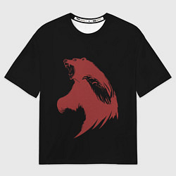 Мужская футболка оверсайз Red bear