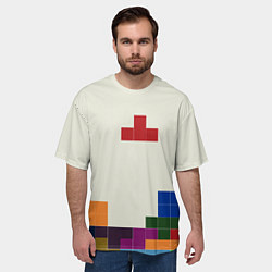 Футболка оверсайз мужская Поиграем в Тетрис, цвет: 3D-принт — фото 2