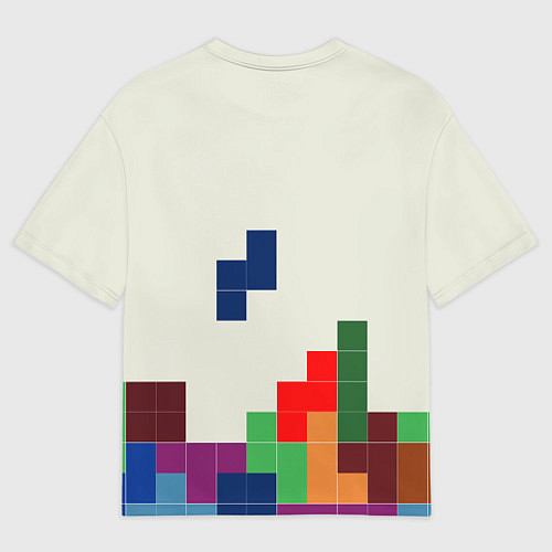 Мужская футболка оверсайз Поиграем в Тетрис / 3D-принт – фото 2