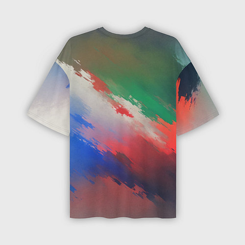 Мужская футболка оверсайз Абстрактный туман / 3D-принт – фото 2