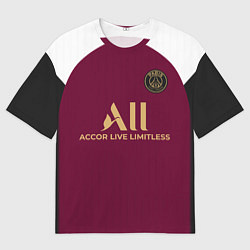 Мужская футболка оверсайз Форма ПСЖ третья