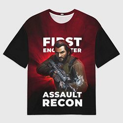 Футболка оверсайз мужская First encounter assault recorn, цвет: 3D-принт
