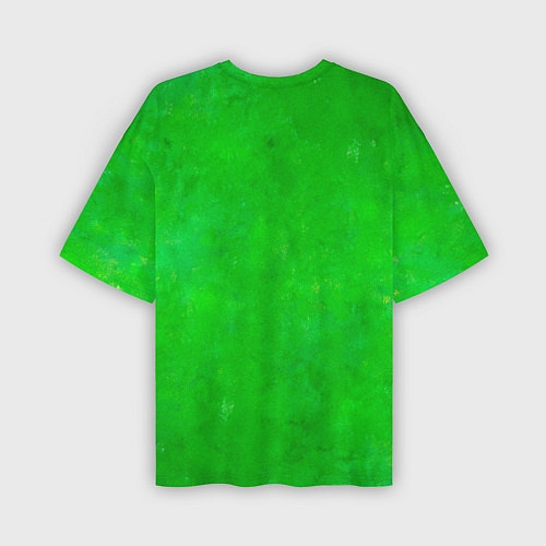 Мужская футболка оверсайз Уличный зелёный фонарь / 3D-принт – фото 2