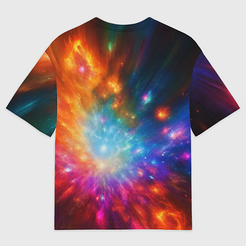 Мужская футболка оверсайз Космическая многомерность / 3D-принт – фото 2