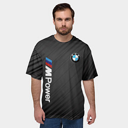 Футболка оверсайз мужская BMW power m, цвет: 3D-принт — фото 2