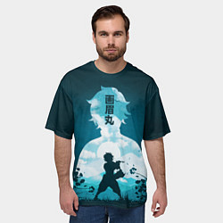 Футболка оверсайз мужская Gabimaru the Hollow, цвет: 3D-принт — фото 2