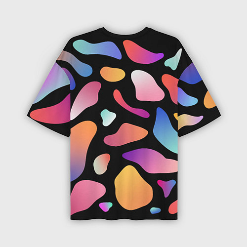Мужская футболка оверсайз Fashionable colorful pattern / 3D-принт – фото 2