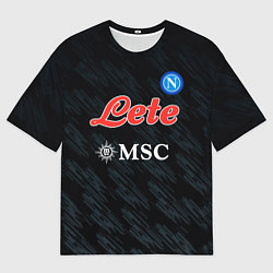 Футболка оверсайз мужская Виктор Осимхен Наполи форма 2223 третья, цвет: 3D-принт