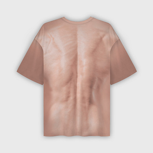 Мужская футболка оверсайз Мужской торс качка с мышцами - идеальное тело с му / 3D-принт – фото 2