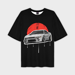 Футболка оверсайз мужская Nissan Silvia S14 - Japan style, цвет: 3D-принт