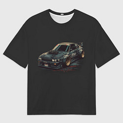 Мужская футболка оверсайз Nissan Skyline 2000 gtr