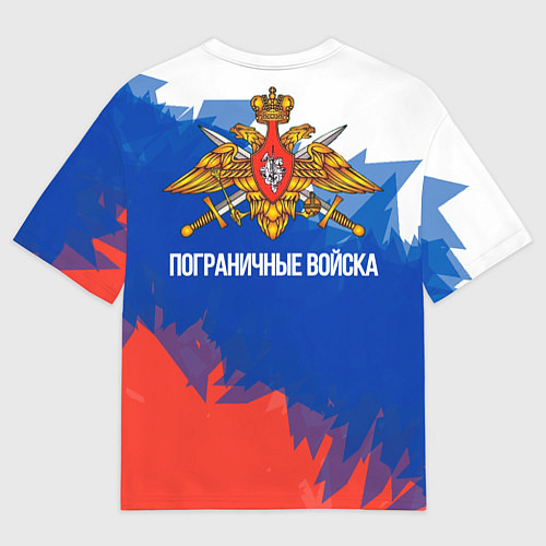 Мужская футболка оверсайз Граница / 3D-принт – фото 2
