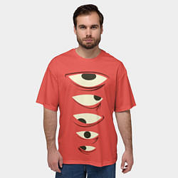 Футболка оверсайз мужская Я вижу все, цвет: 3D-принт — фото 2