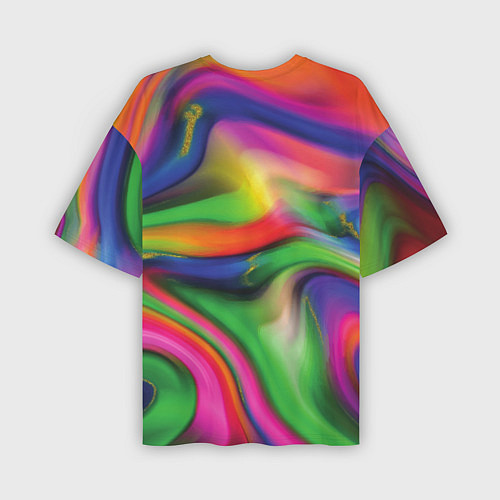 Мужская футболка оверсайз Bright colors / 3D-принт – фото 2