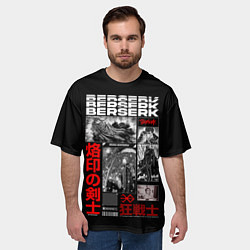 Футболка оверсайз мужская Берсерк Kentarou Miura, цвет: 3D-принт — фото 2