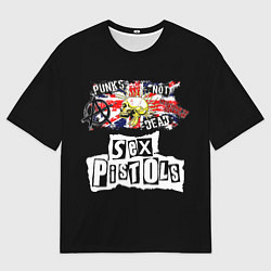 Мужская футболка оверсайз Sex Pistols - punks not dead