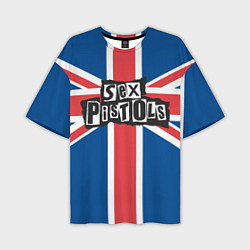 Футболка оверсайз мужская Sex Pistols - панк рок, цвет: 3D-принт
