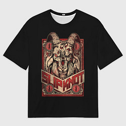 Мужская футболка оверсайз Slipknot - Бафомет