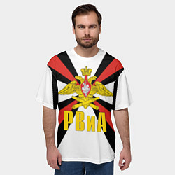 Футболка оверсайз мужская РВиА, цвет: 3D-принт — фото 2