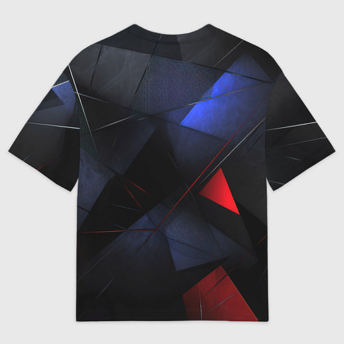 Мужская футболка оверсайз Black green blue red / 3D-принт – фото 2