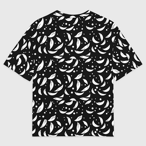 Мужская футболка оверсайз Белый листопад / 3D-принт – фото 2