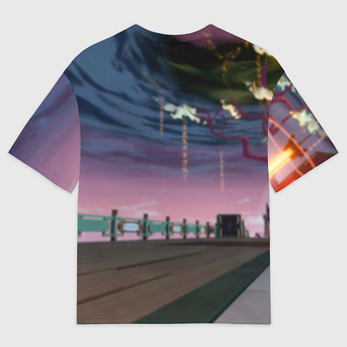 Мужская футболка оверсайз Кафка с Пом-Пом / 3D-принт – фото 2