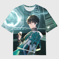 Мужская футболка оверсайз Дань Хэн в общем вагоне