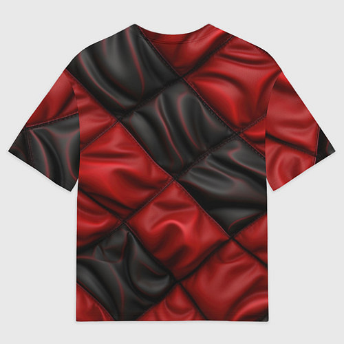 Мужская футболка оверсайз Red black luxury / 3D-принт – фото 2